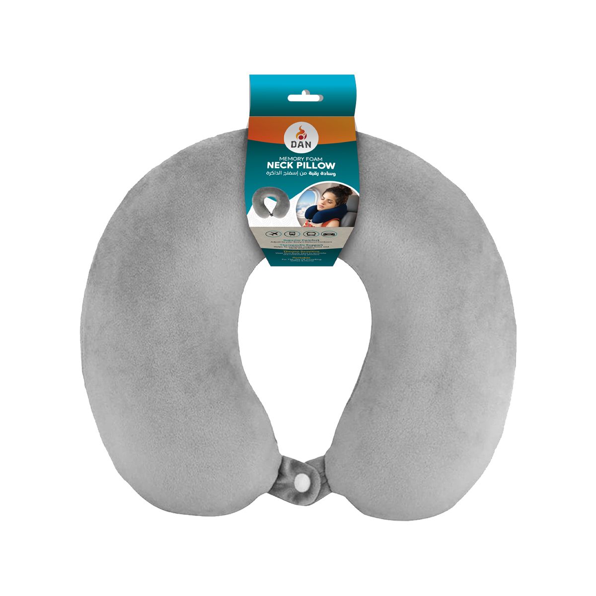 DAN NECK PILLOW SINGLE COLOR - 1601